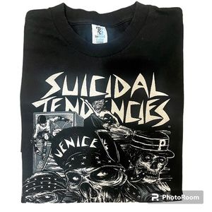 suicidal tee styled vintage flip skull venice tendencies pepsi band HARDCORE